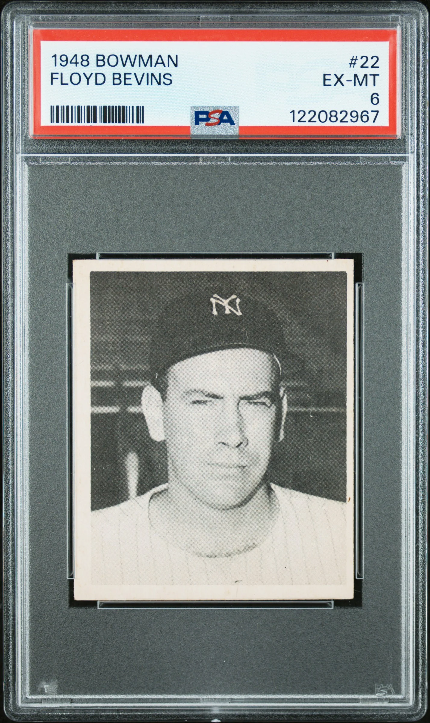 1948 Bowman Bill Bevens #22 PSA 6