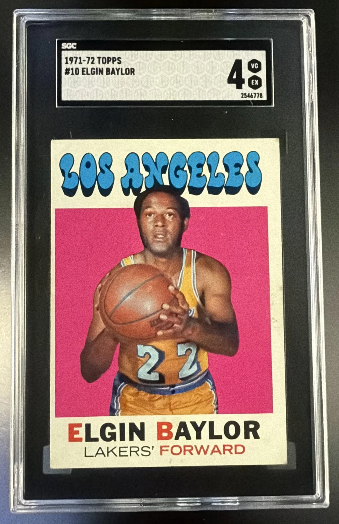 1971 Topps #10 Elgin Baylor SGC 4