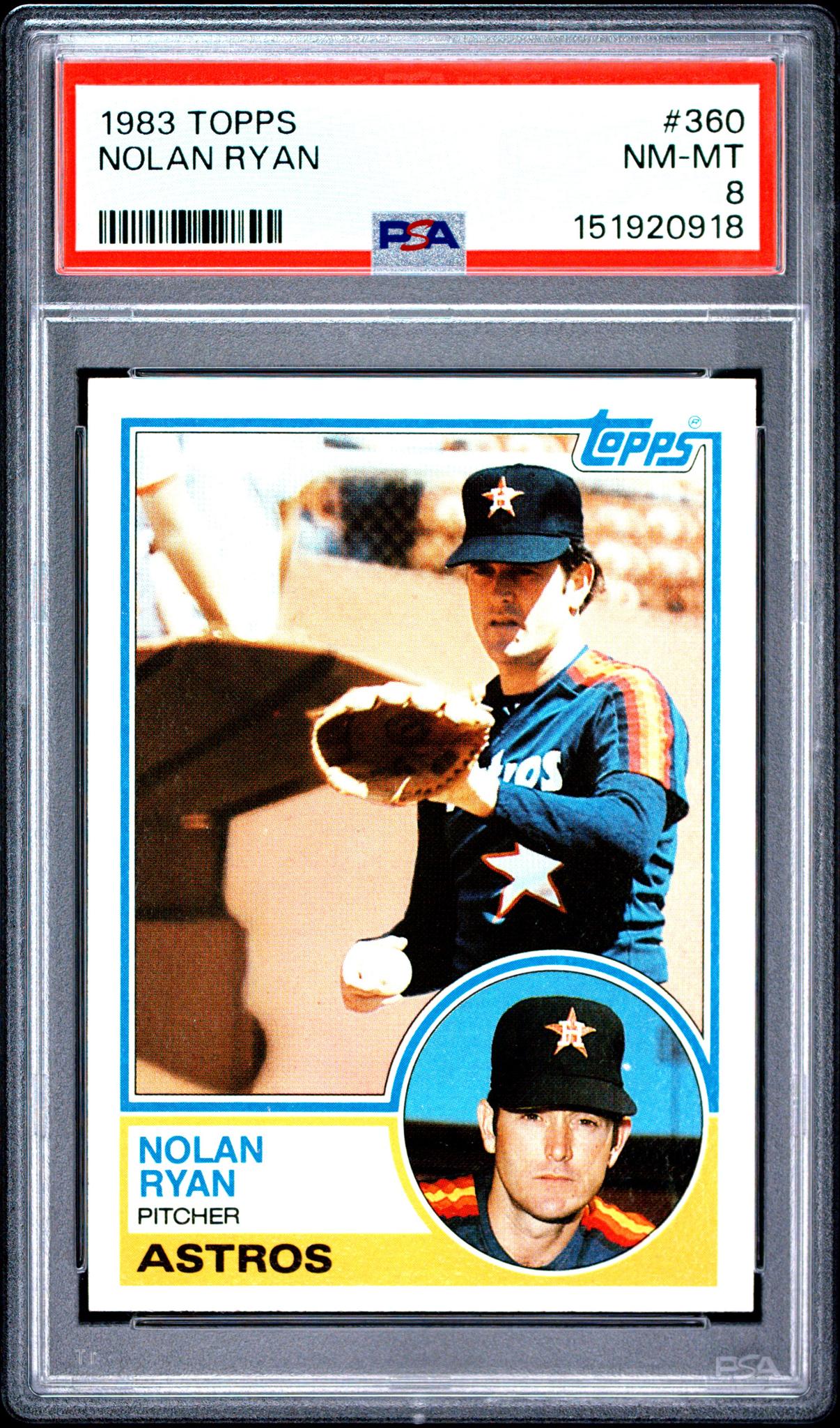 1983 Topps Nolan Ryan #360 PSA 8