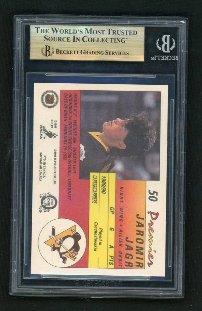 1990 O Pee Chee Premier Jaromir Jagr #50 BGS 9.5 - Image 2