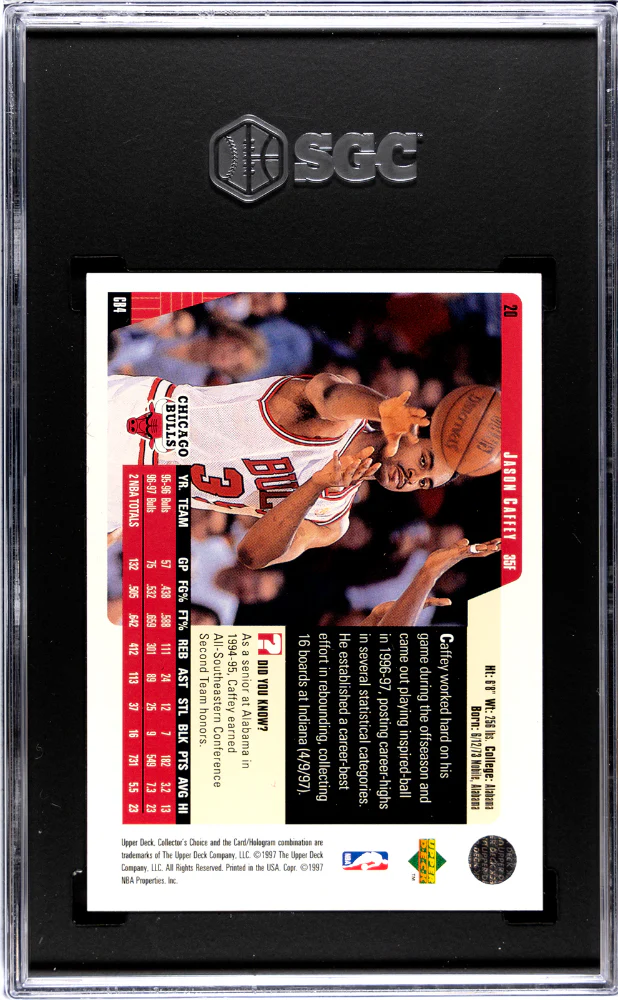 1997-98 Upper Deck Collector's Choice #20 Jason Caffey SGC 8.5 - Image 2