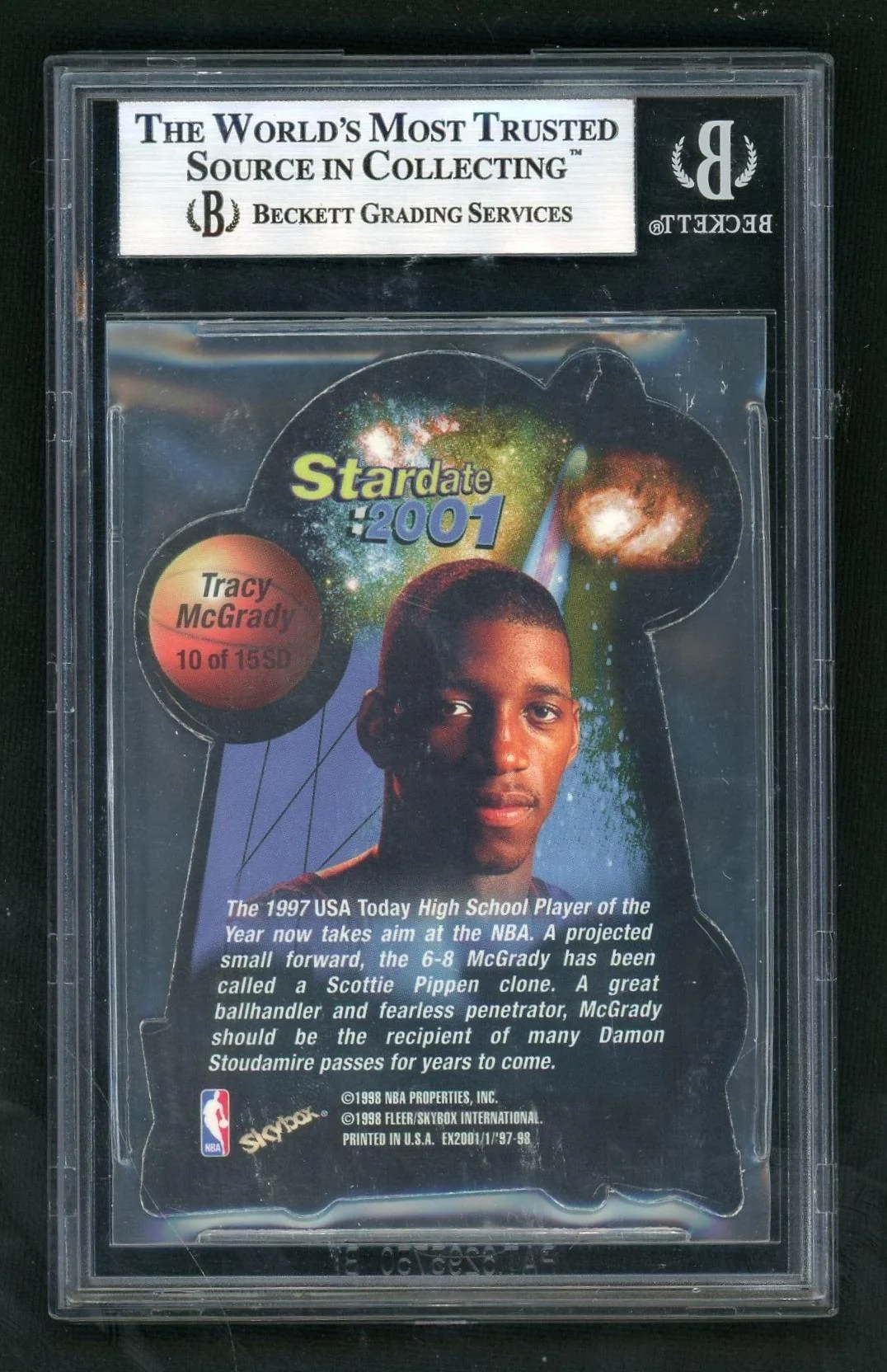 1997 E-X2001 #10 Tracy McGrady Stardate:2001 10/1500 - Image 2