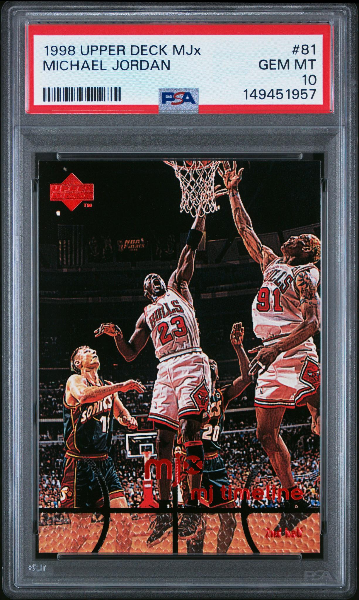 1998 Upper Deck Mjx Timepieces Michael Jordan #81 PSA 10
