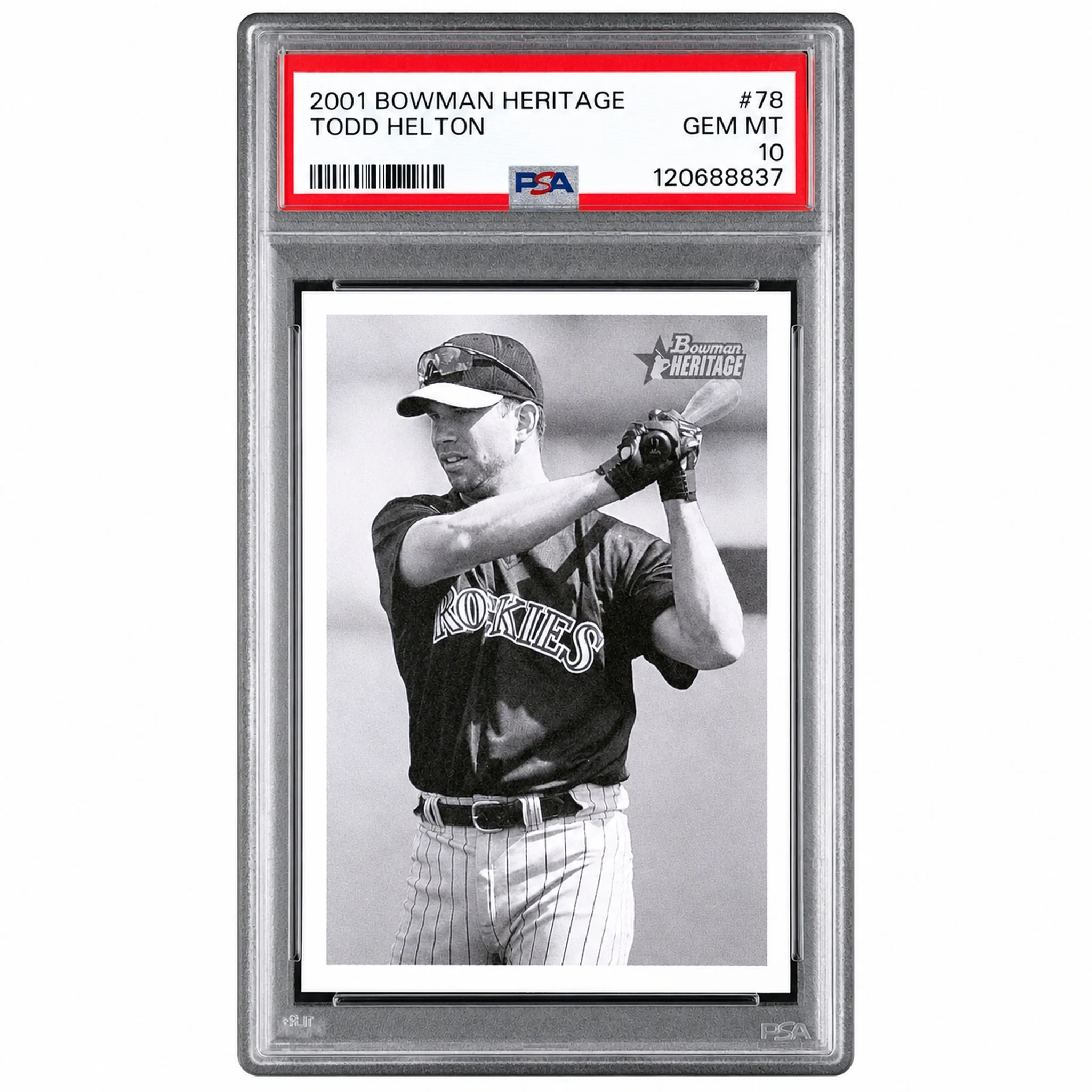 2001 Bowman Heritage Todd Helton #78 PSA 10