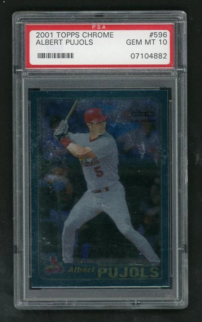 2001 Topps Chrome Albert Pujols #596 PSA 10