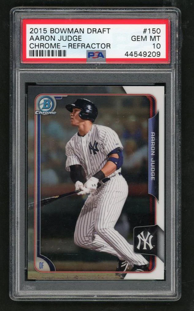 2015 Bowman Draft Chrome Refractor Aaron Judge #150 PSA 10