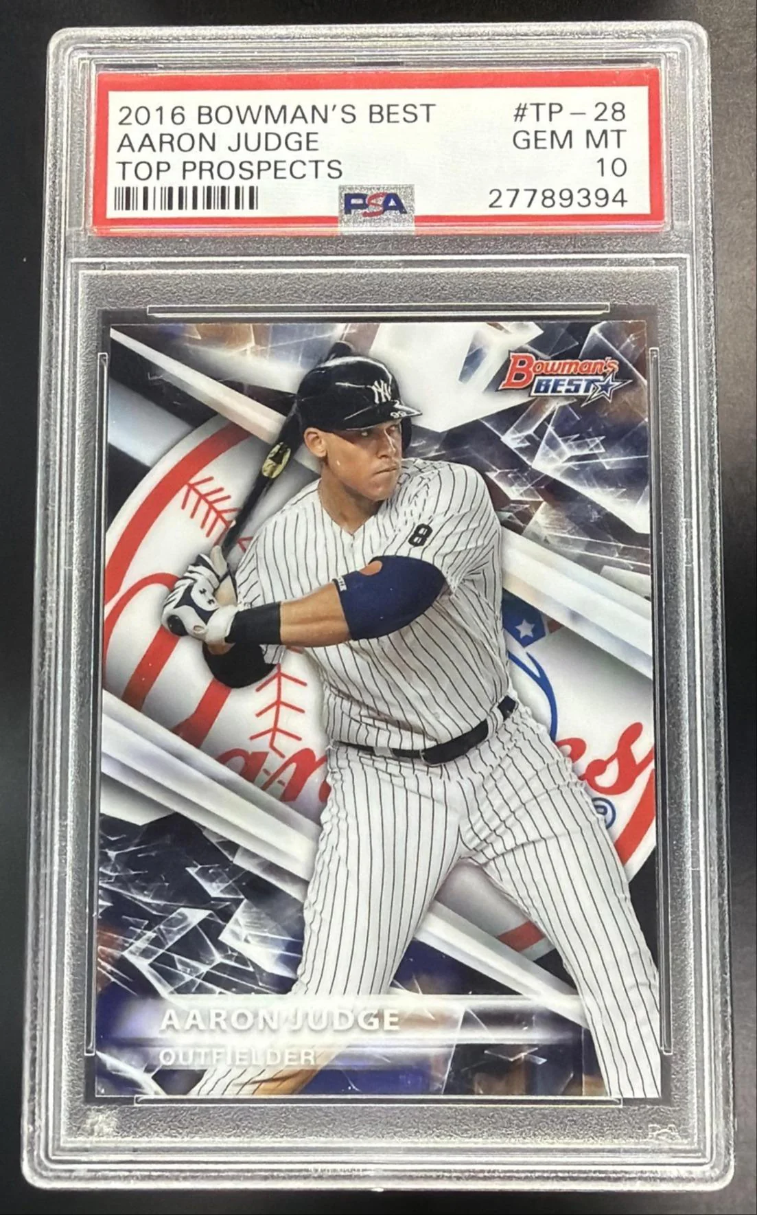 2016 Bowman's Best Top Prospects Aaron Judge #TP28 PSA 10
