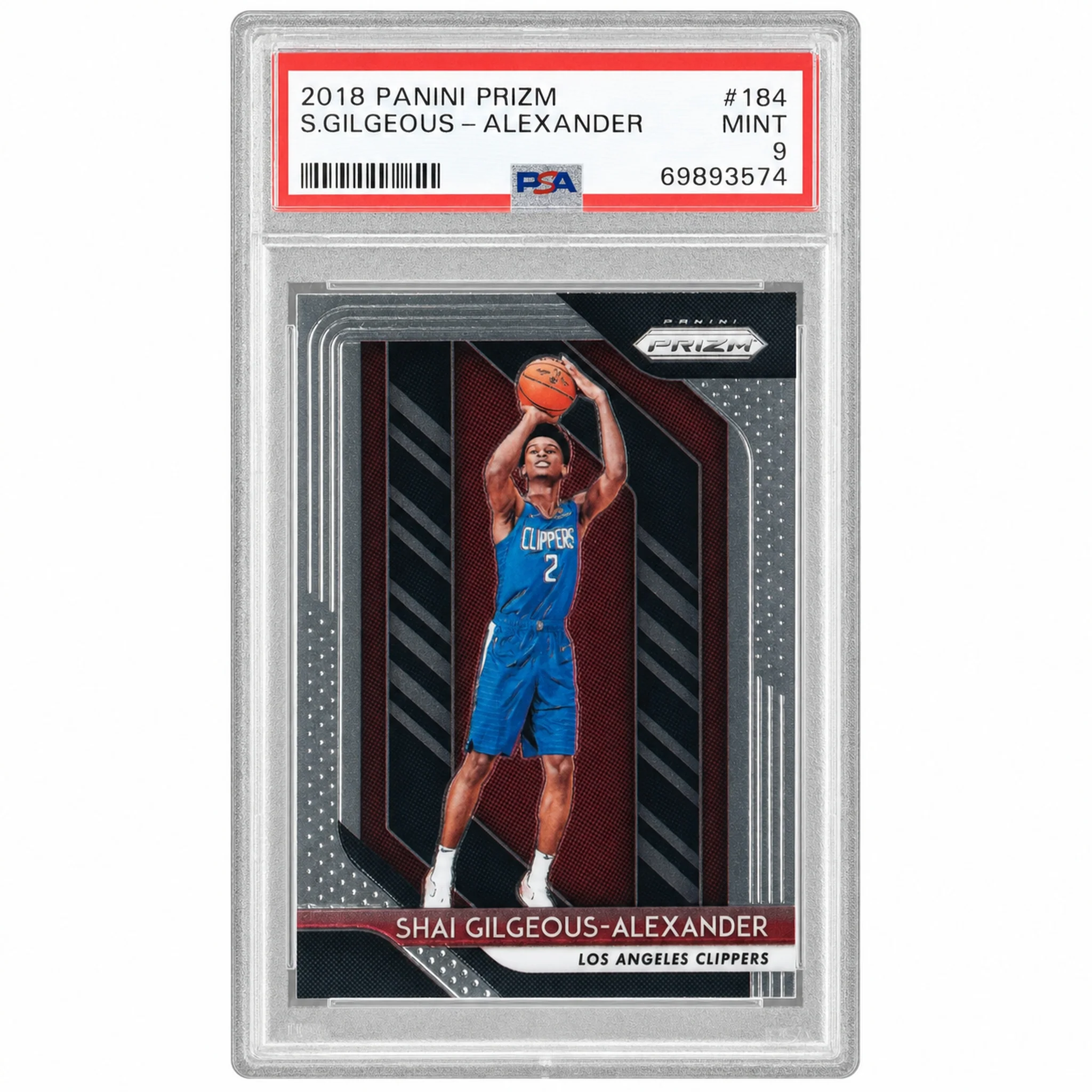 2018 Panini Prizm Shai Gilgeous-Alexander #184 PSA 9