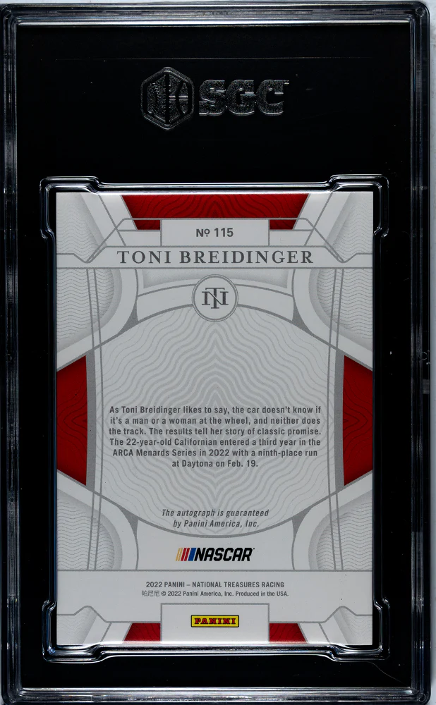 2022 National Treasures #115 Toni Breidinger /25 SGC 9 - Image 2