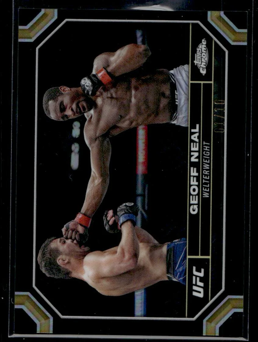 2022 Topps Chrome UFC Black Refractor Geoff Neal #67 /99
