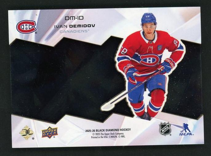 2022 Upper Deck Black Diamond DM-10 Ivan Demidov Diamond Might /99 Canadiens - Image 2