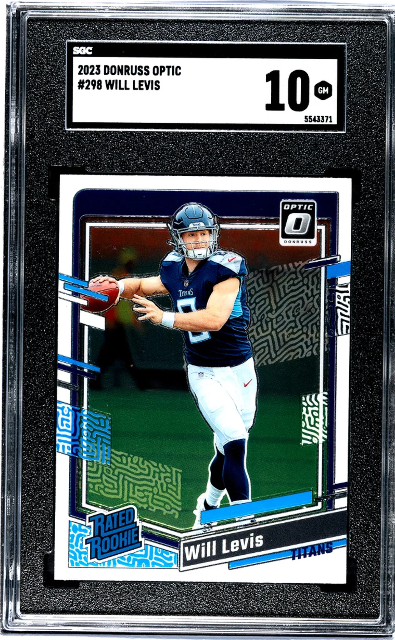2023 Donruss Optic Will Levis #298 RC SGC 10
