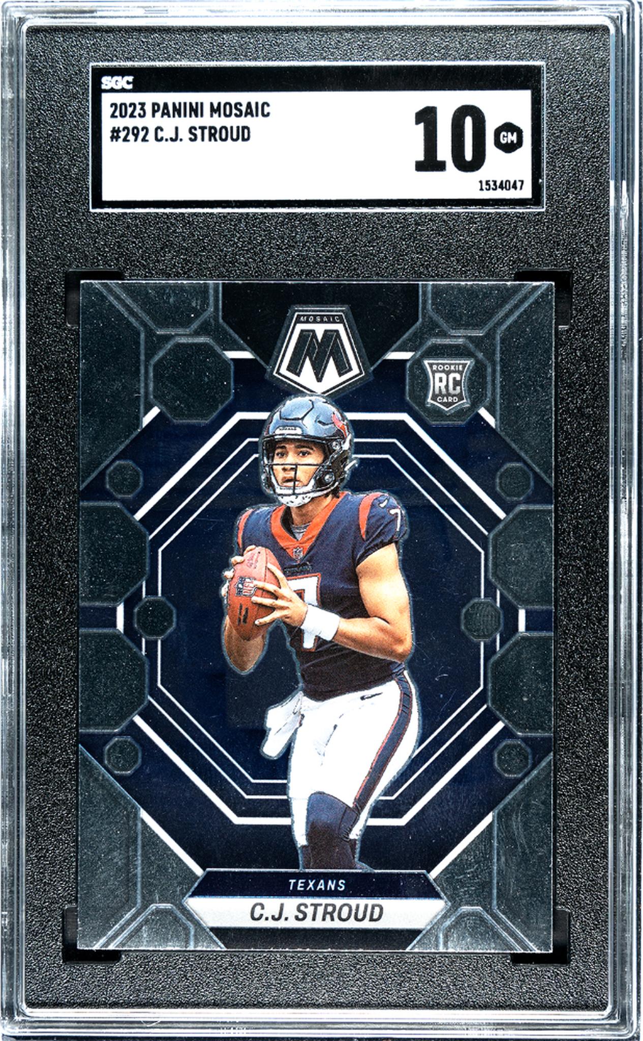 2023 Panini Mosaic C.J. Stroud #292 RC SGC 10
