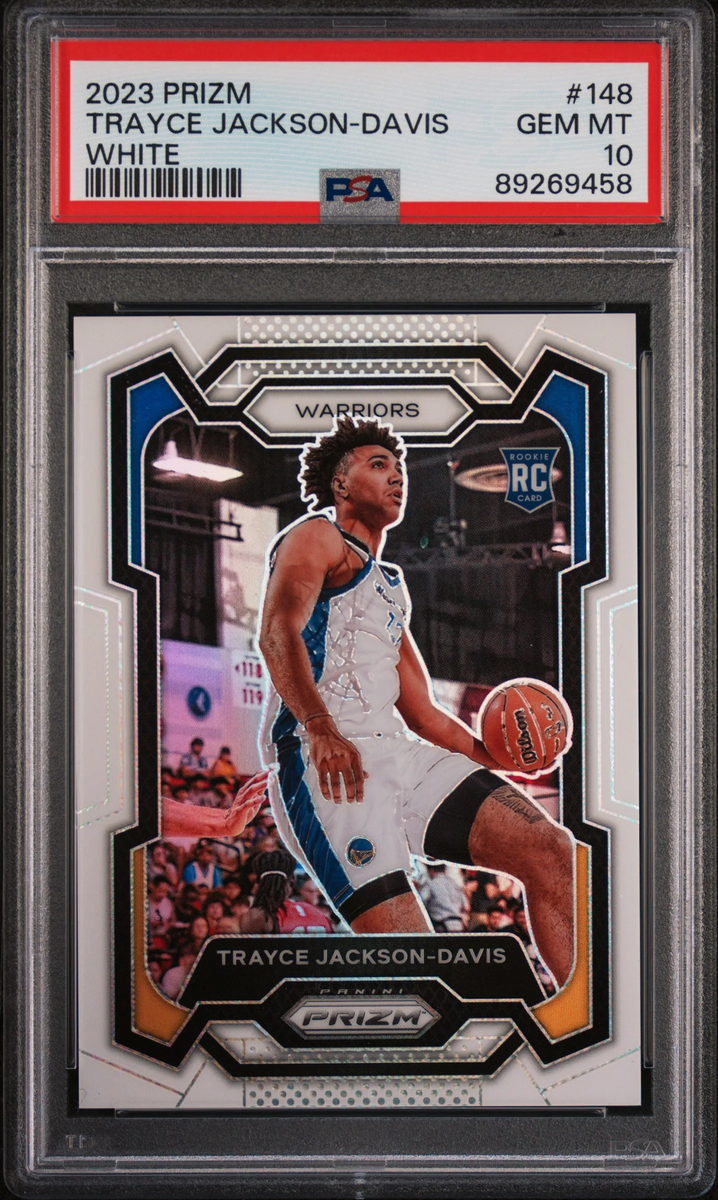 2023 Panini Prizm White Prizm Trayce Jackson-Davis #148 /175 PSA 10