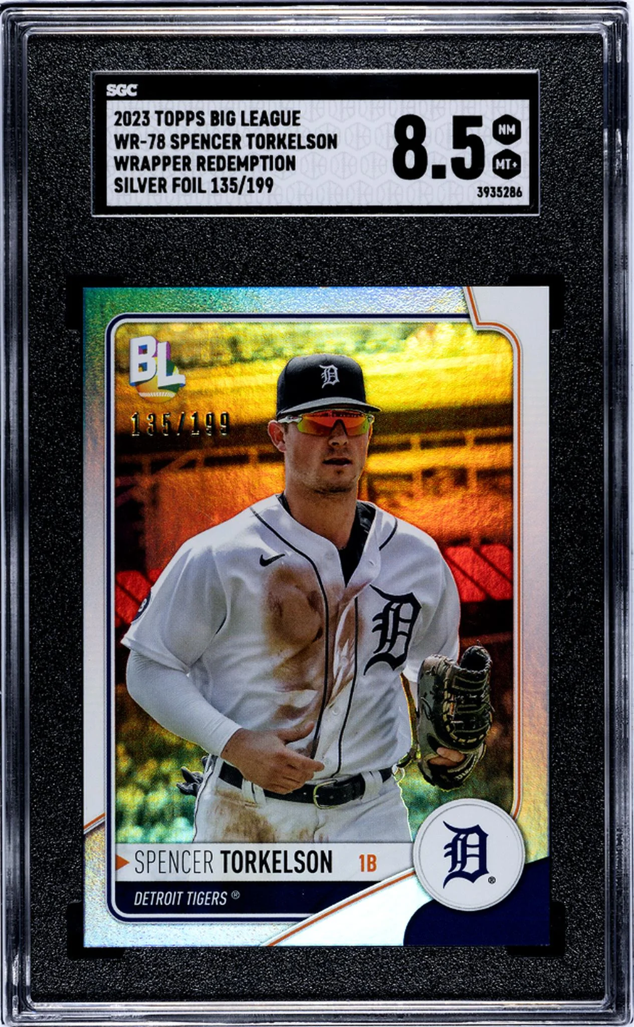 2023 Topps Big League Silver Foil Spencer Torkelson #WR-78 /199 SGC 8.5