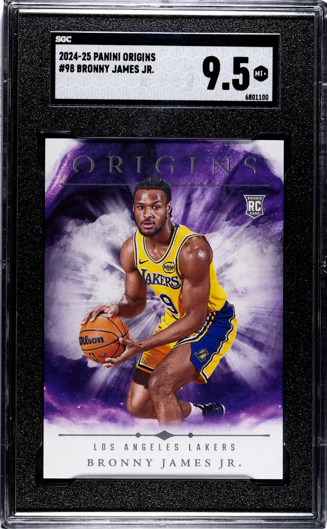 2024-25 Panini Origins #98 Bronny James Jr. SGC 9.5
