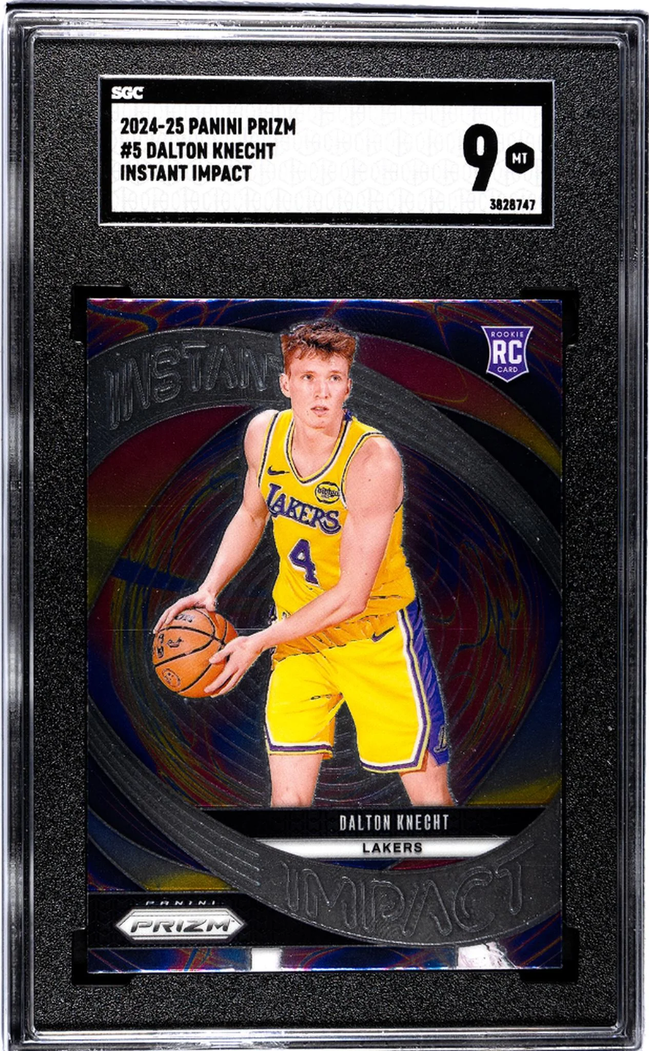 2024-25 Panini Prizm #5 Dalton Knecht Instant Impact SGC 9