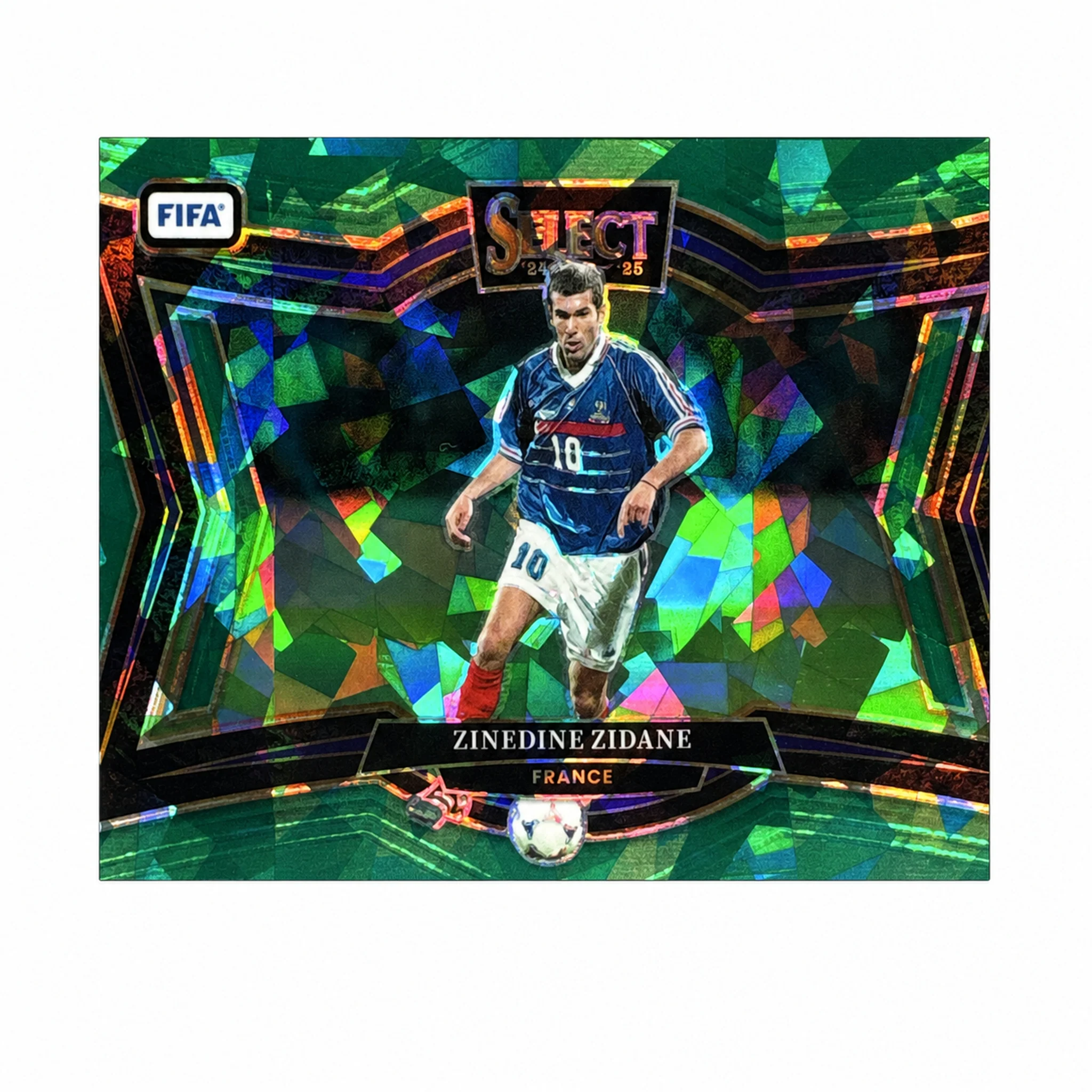 2024-25 Panini Select FIFA Zinedine Zidane #249 Green Ice Field Level SP
