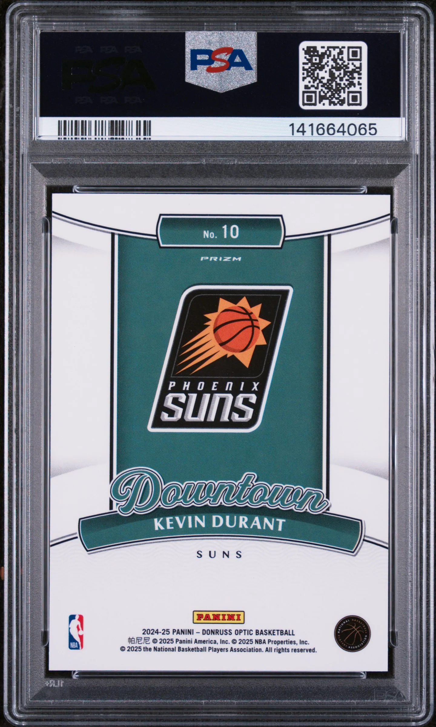 2024 Donruss Optic Downtown Kevin Durant #10 PSA 10 - Image 2