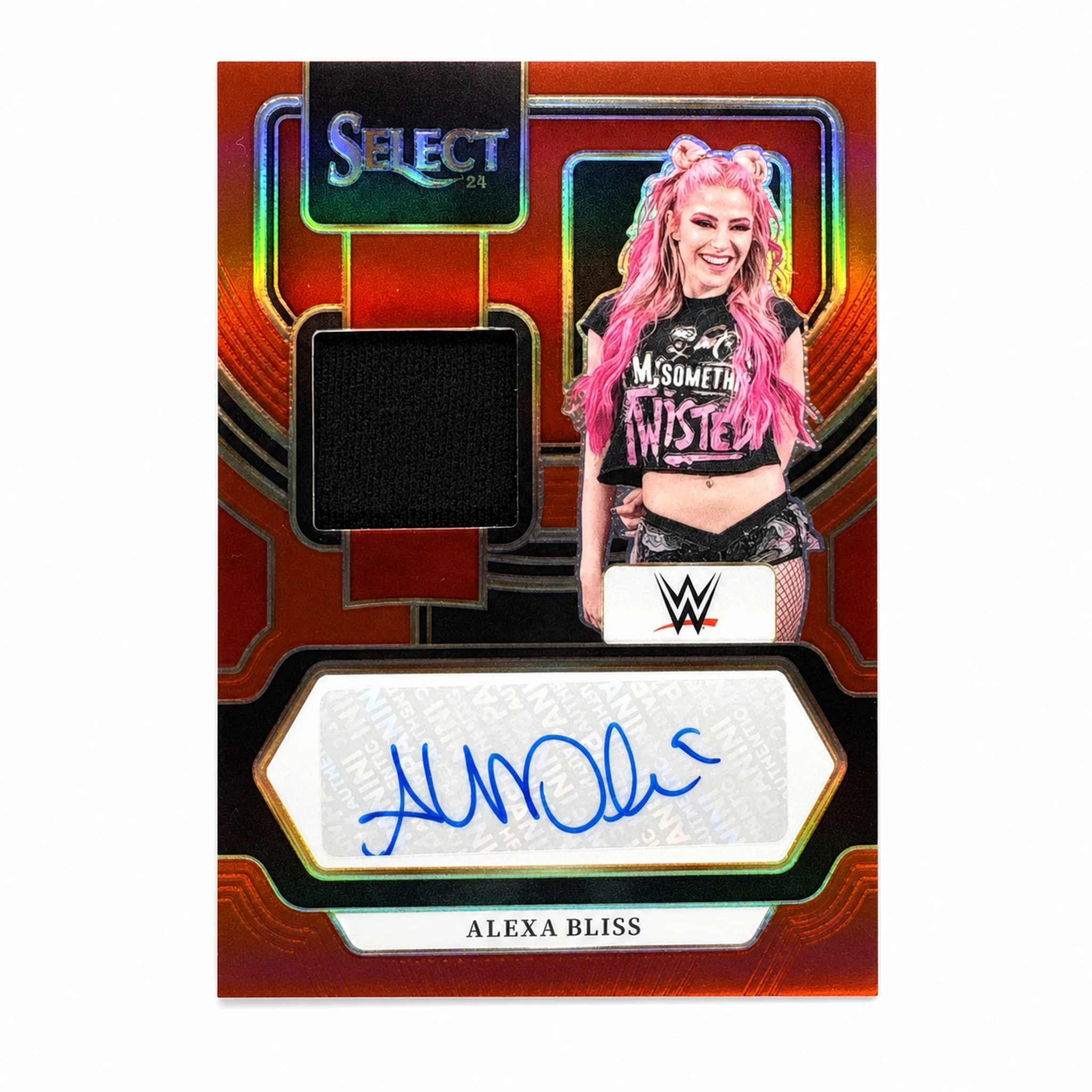 2024 Panini Select WWE Alexa Bliss Patch Auto Red Prizm /49