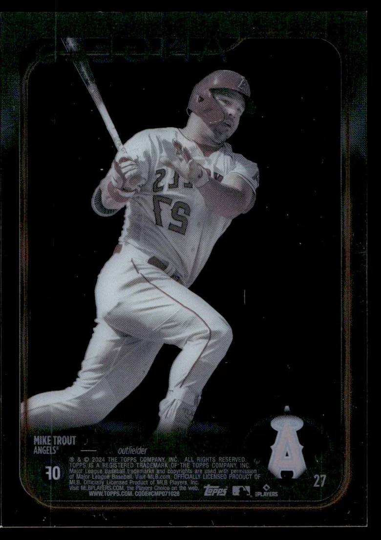 2024 Topps 27 Mike Trout /10 Angels - Image 2