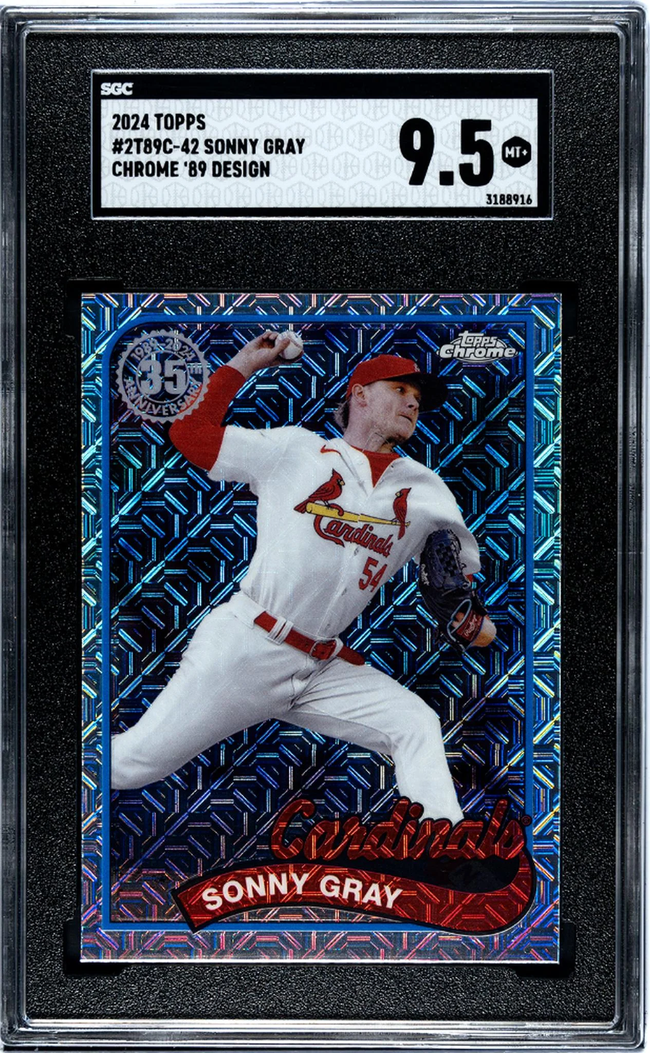2024 Topps Chrome #2T89C-42 Sonny Gray '89 Design SGC 9.5