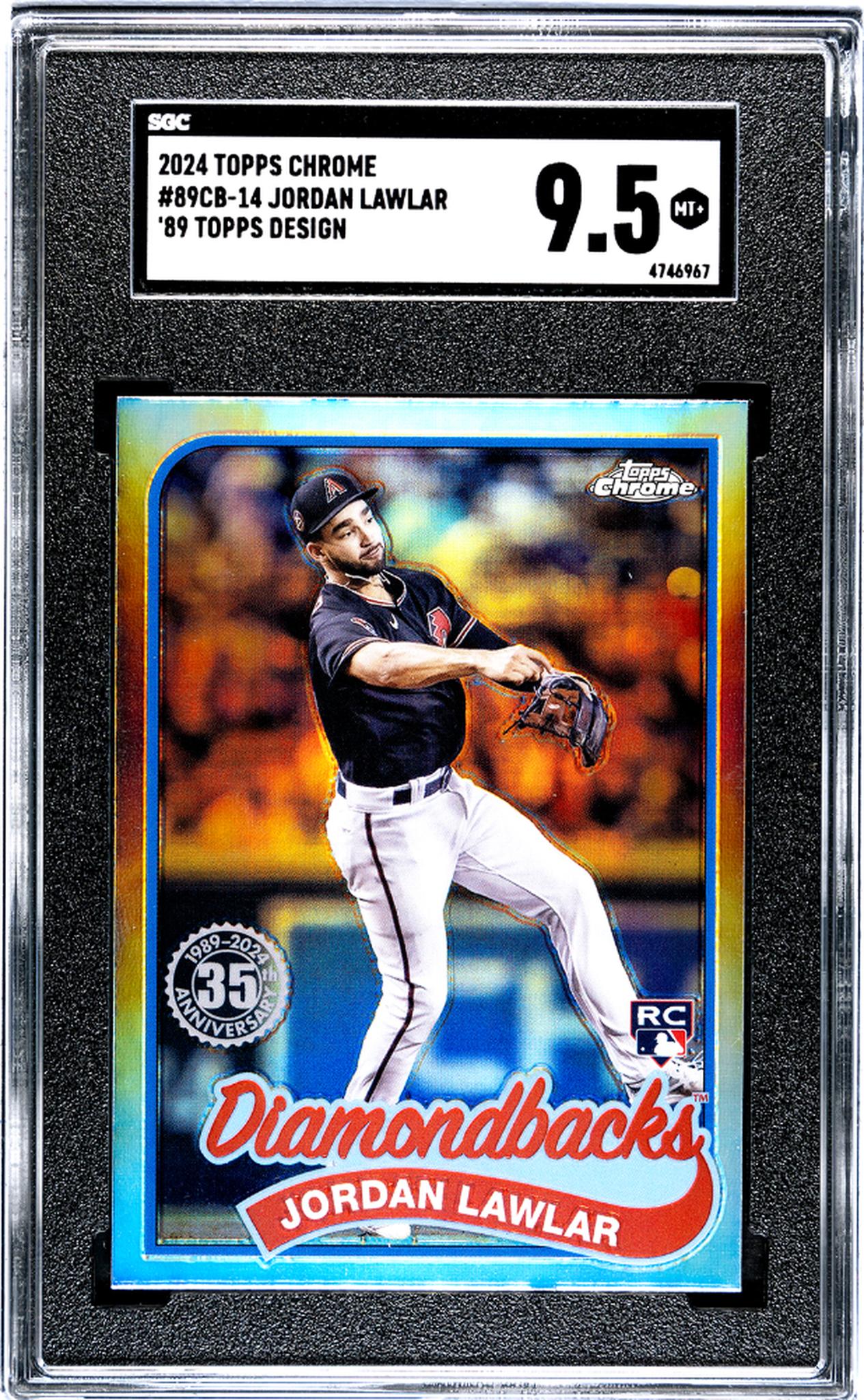 2024 Topps Chrome #89CB-14 Jordan Lawlar '89 Des. SGC 9.5