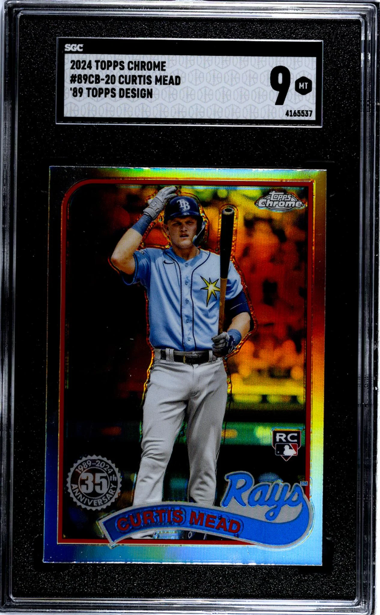 2024 Topps Chrome '89 Topps Curtis Mead #89CB-20 RC SGC 9
