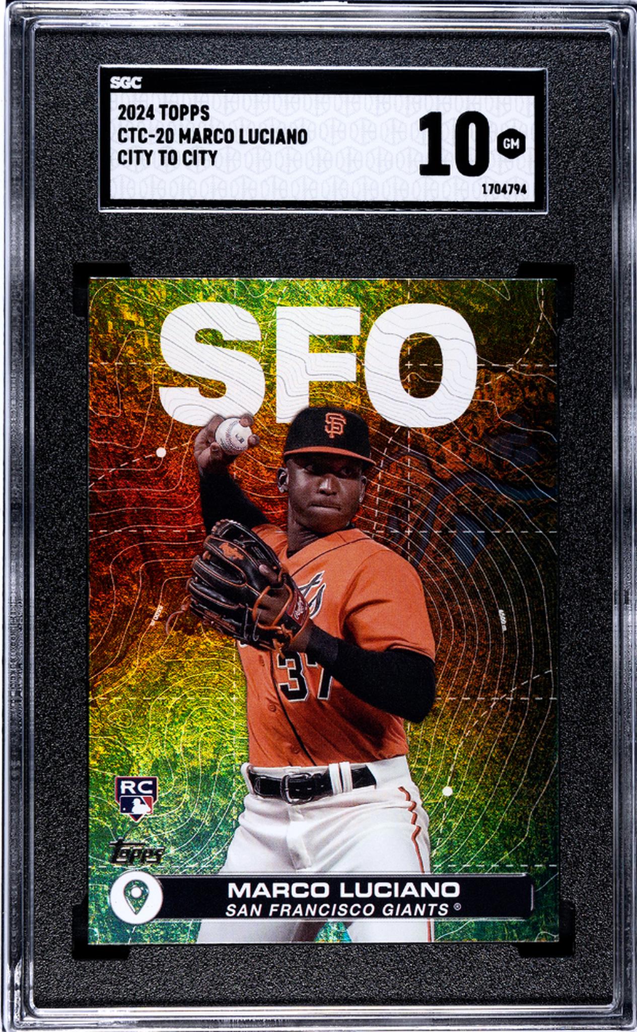 2024 Topps City To City Marco Luciano #CTC-20 RC SGC 10