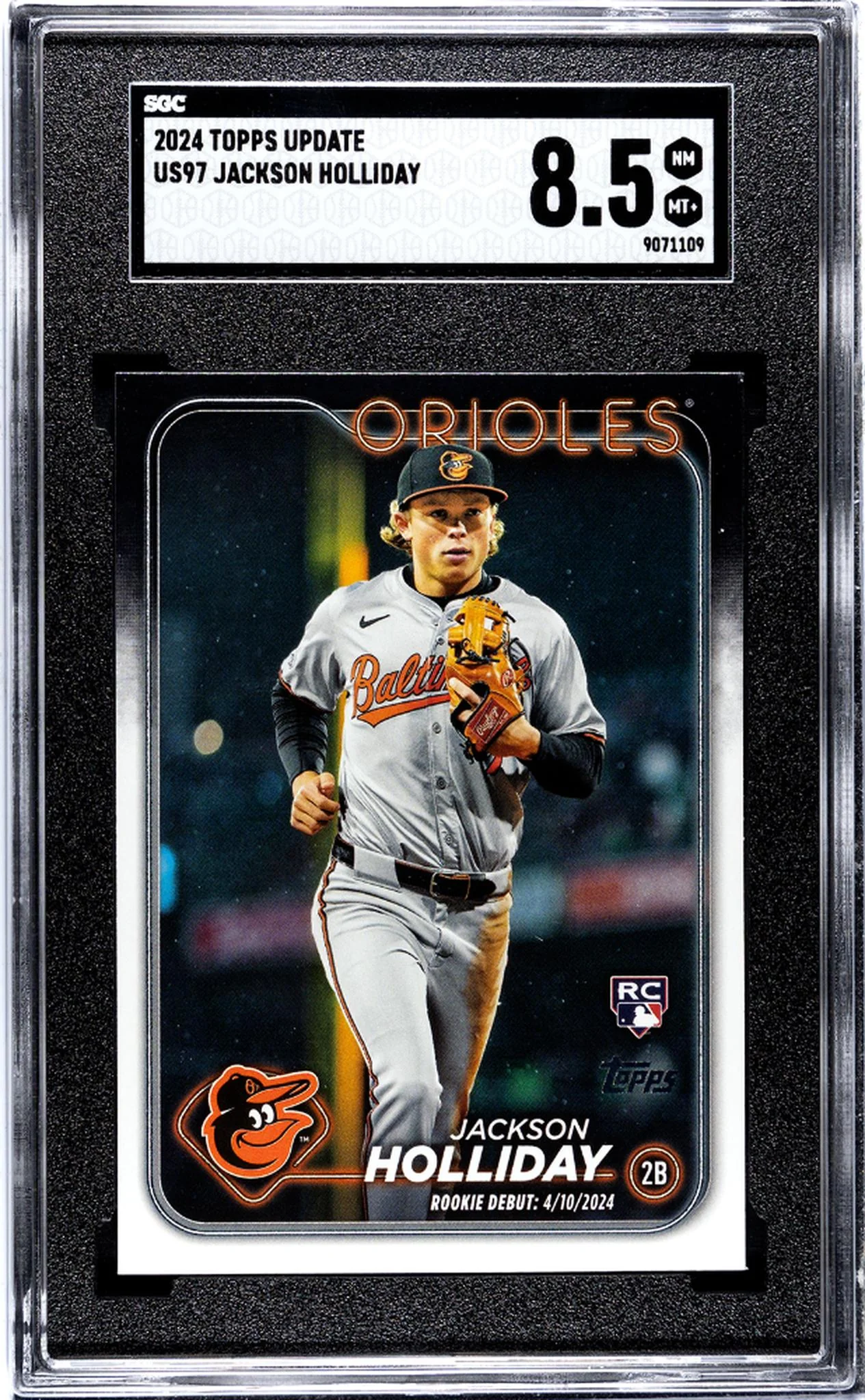 2024 Topps Update #US97 Jackson Holliday SGC 8.5