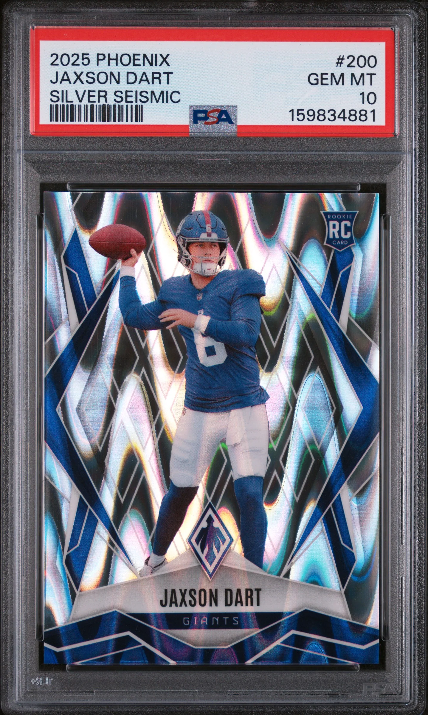 2025 Phoenix Silver Seismic Jaxson Dart #200 PSA 10