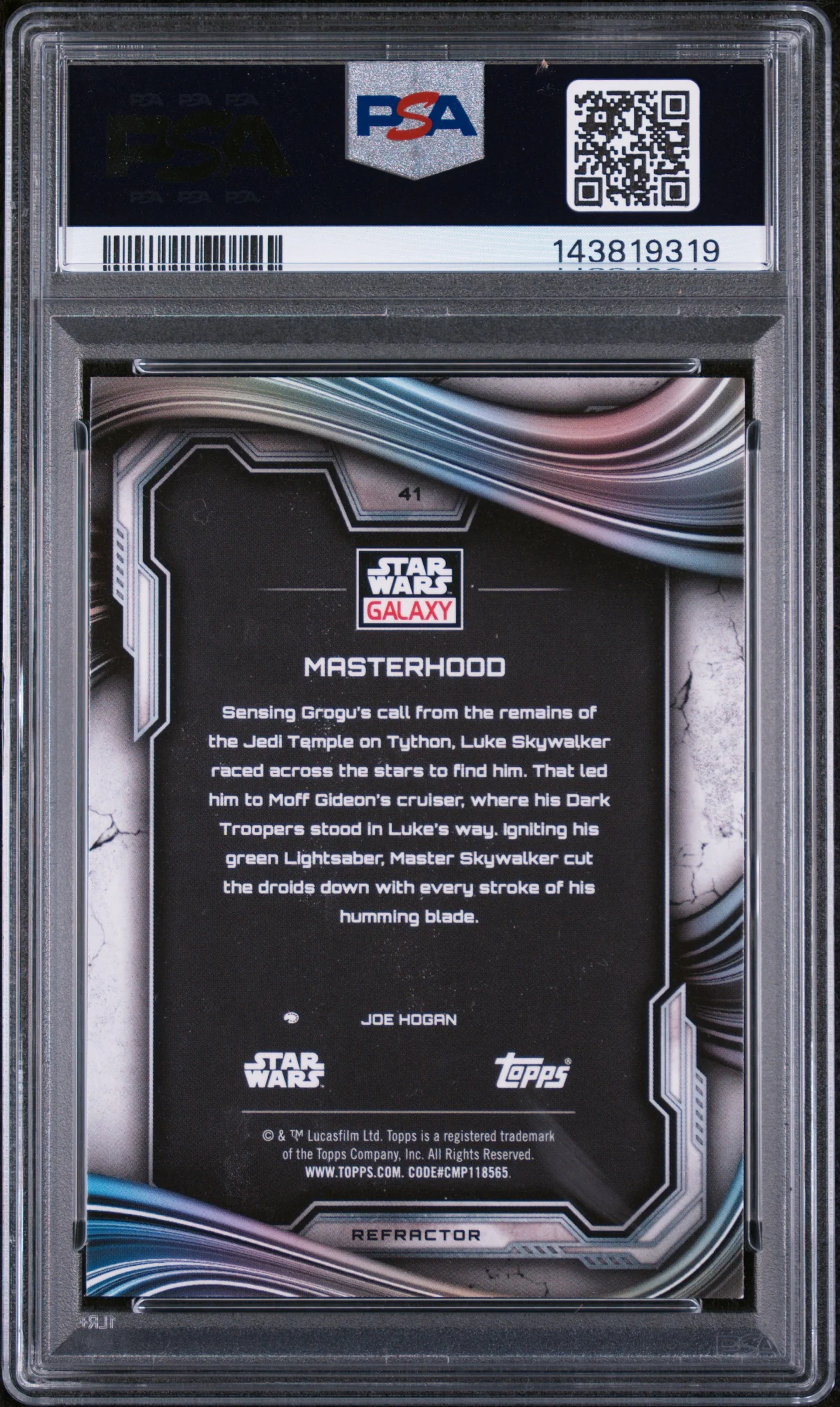 2025 Topps Chrome Star Wars Galaxy Masterhood #41 PSA 9 - Image 2
