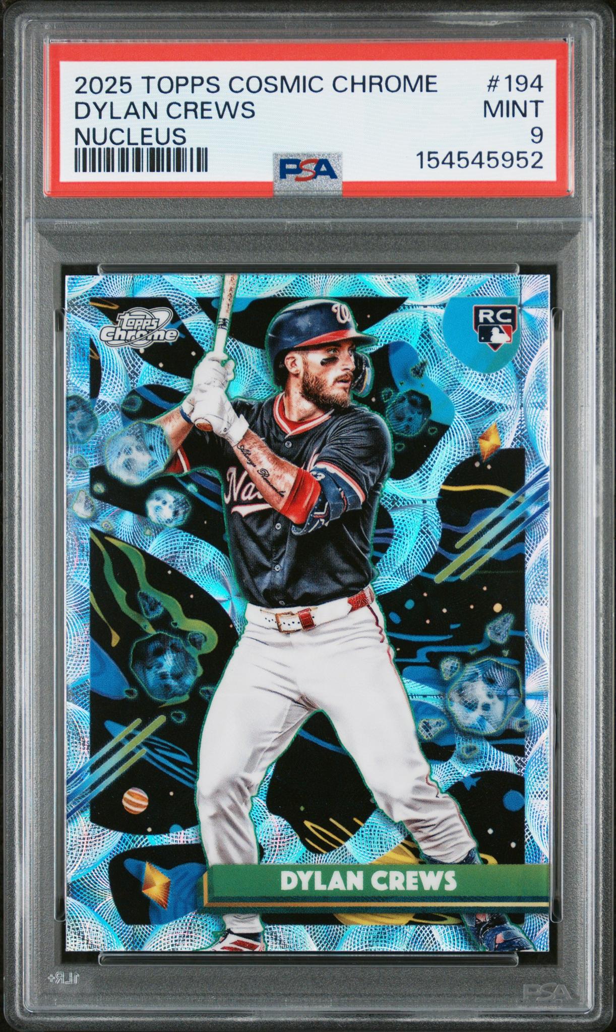 2025 Topps Cosmic Chrome Nucleus Dylan Crews #194 PSA 9